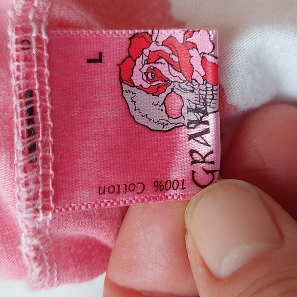 GRAIL Distressed Skeleton Head T Shirt - Picture 5 of 7